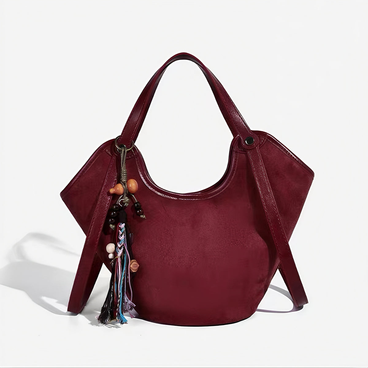 VintageSuede Crescent Bag