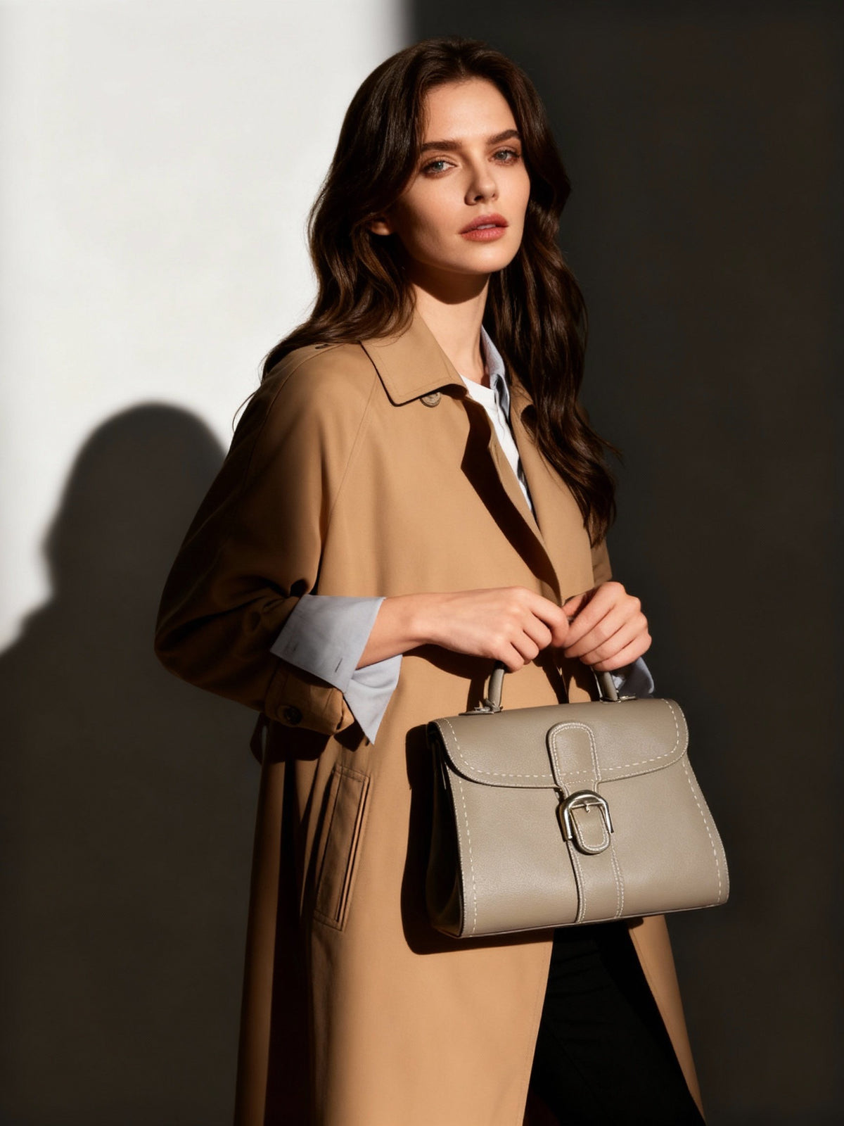 Stitch Elegance Satchel