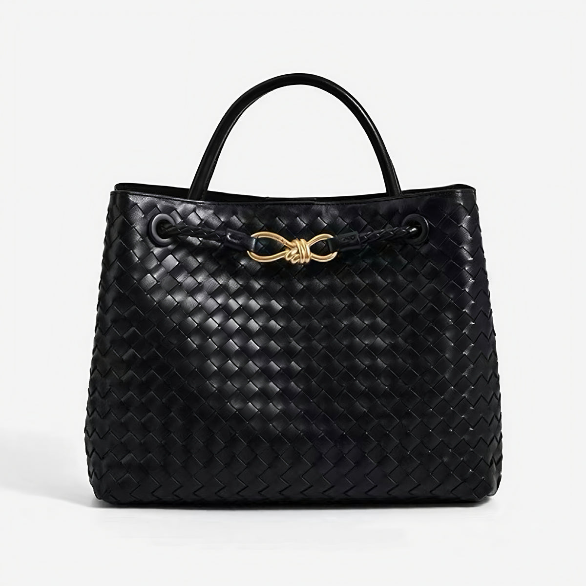Woven Charm Satchel