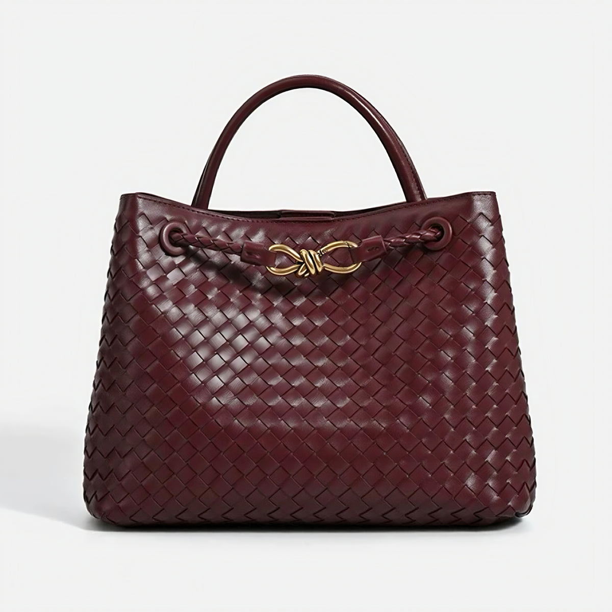 Woven Charm Satchel