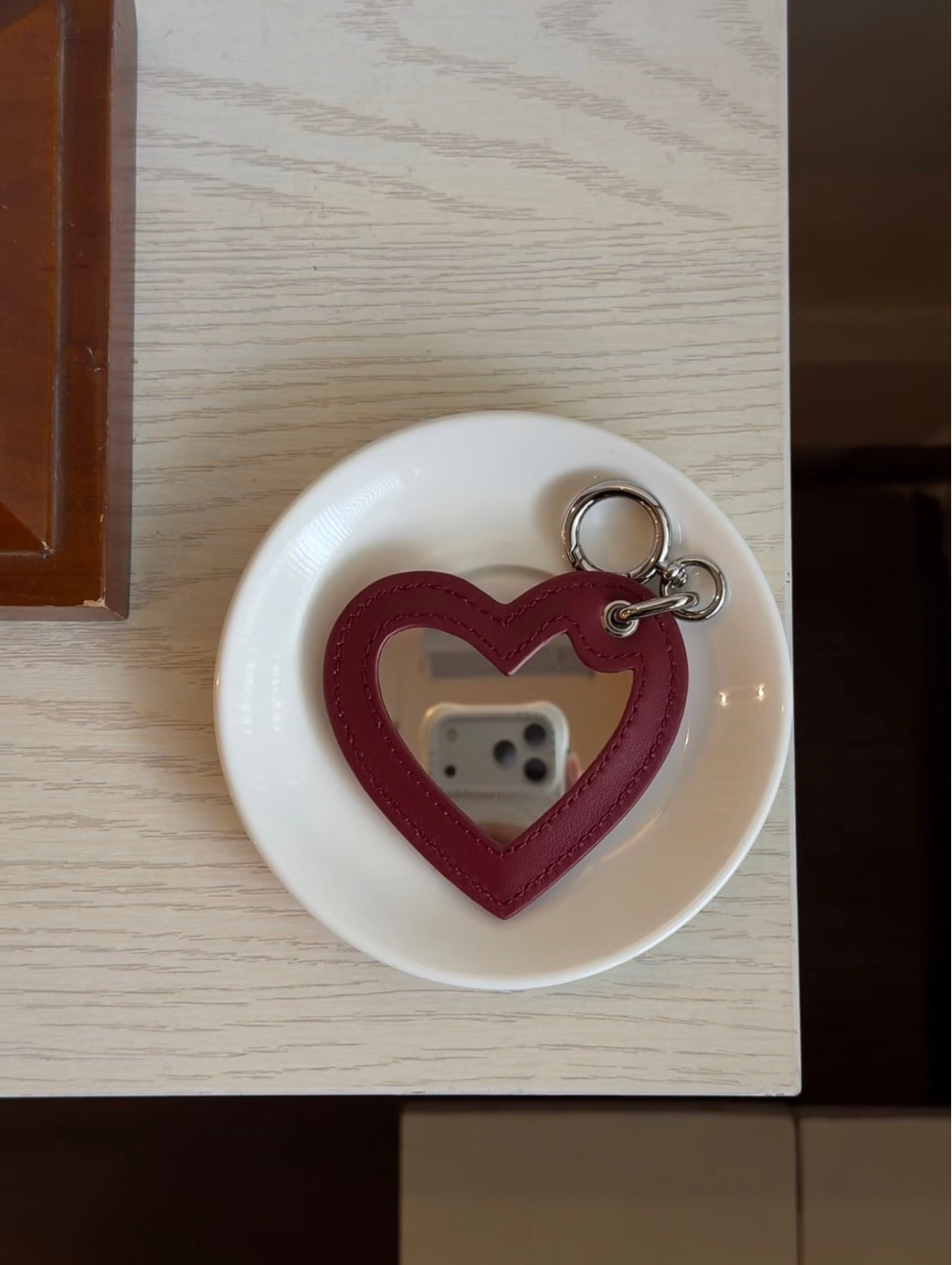 Vela Heart Mirror Charm