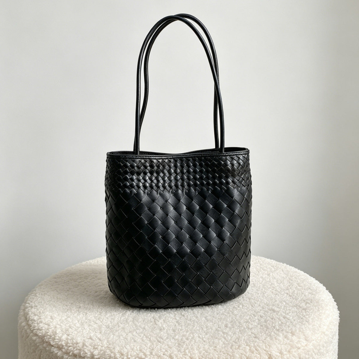 Mira Woven Bucket Bag