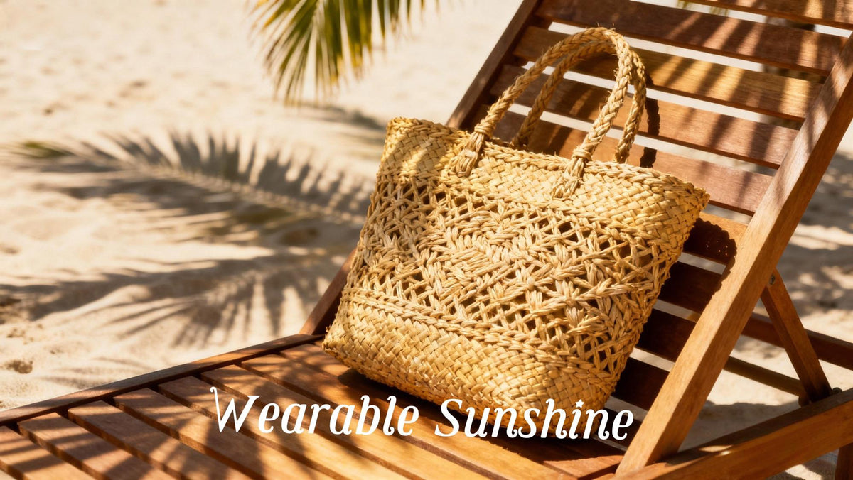 Handwoven raffia