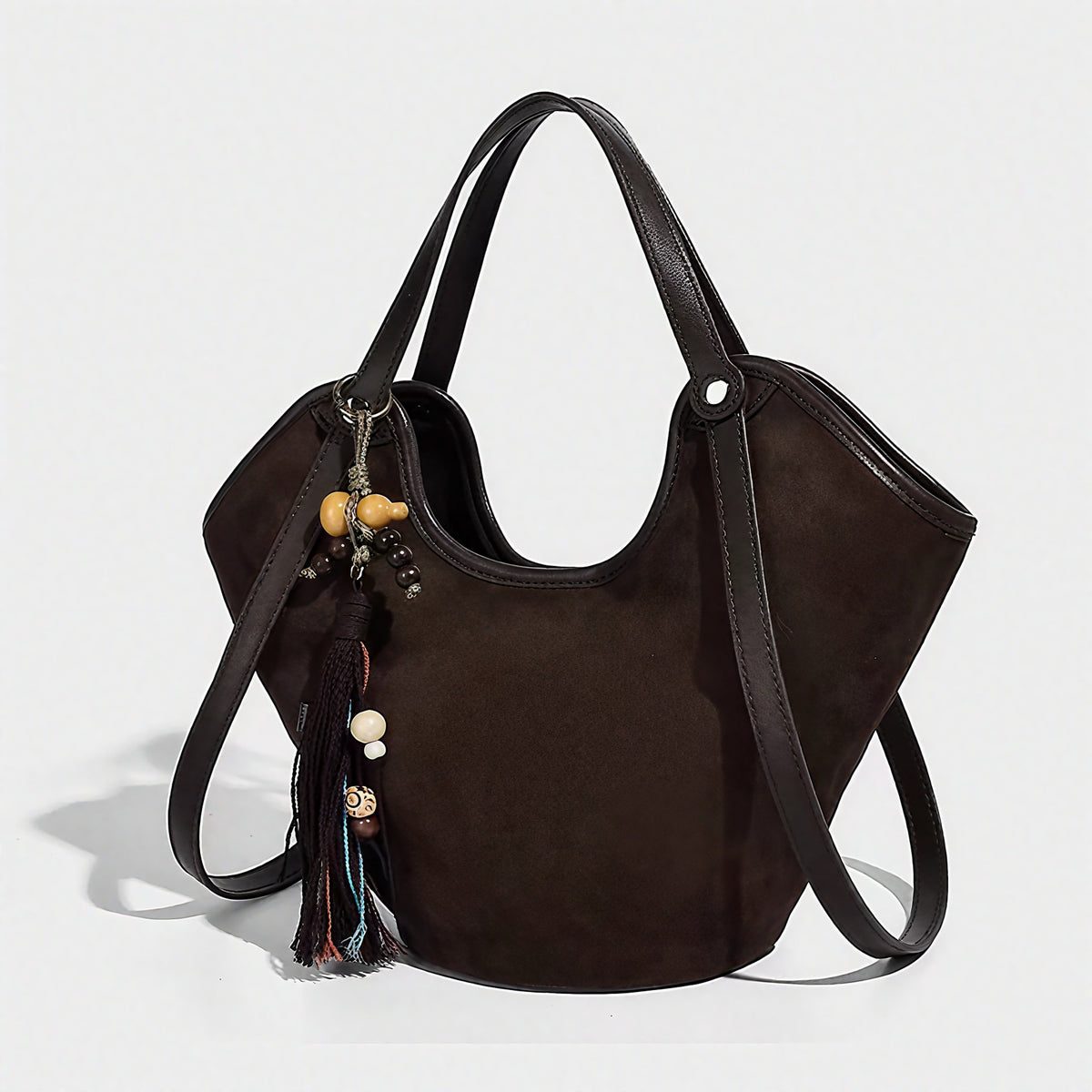 VintageSuede Crescent Bag