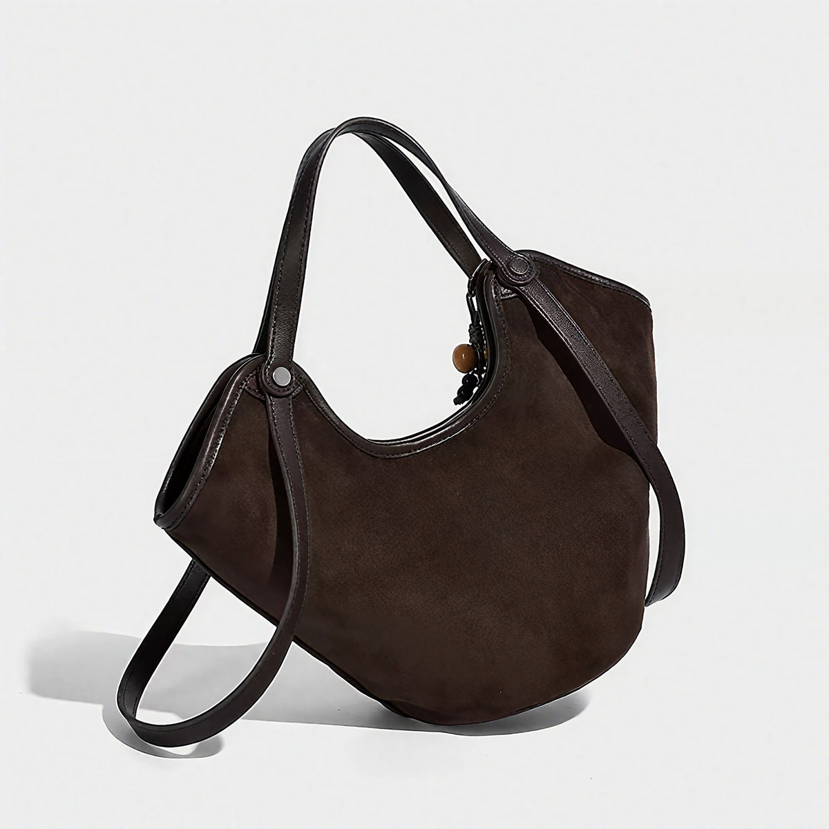 VintageSuede Crescent Bag