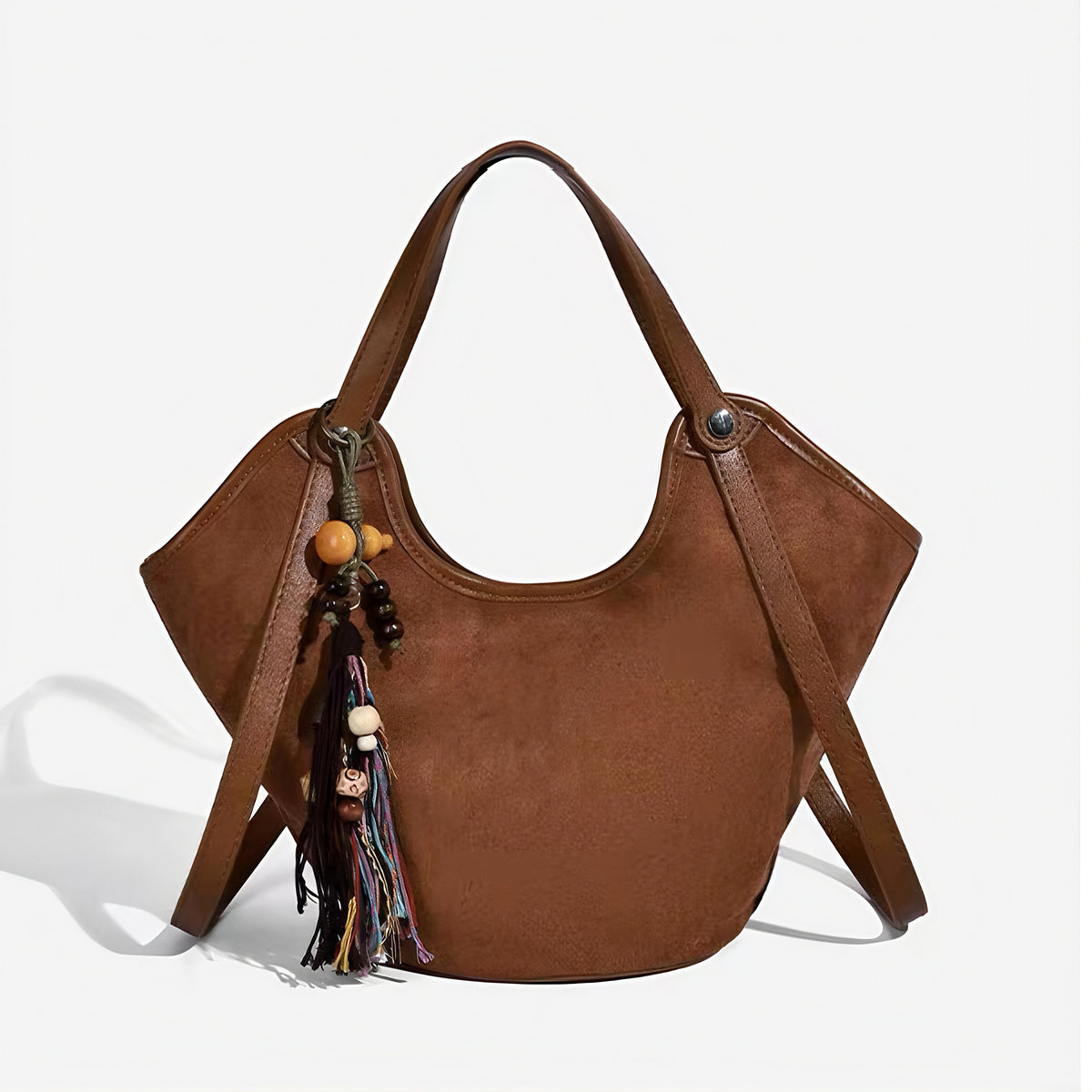 VintageSuede Crescent Bag