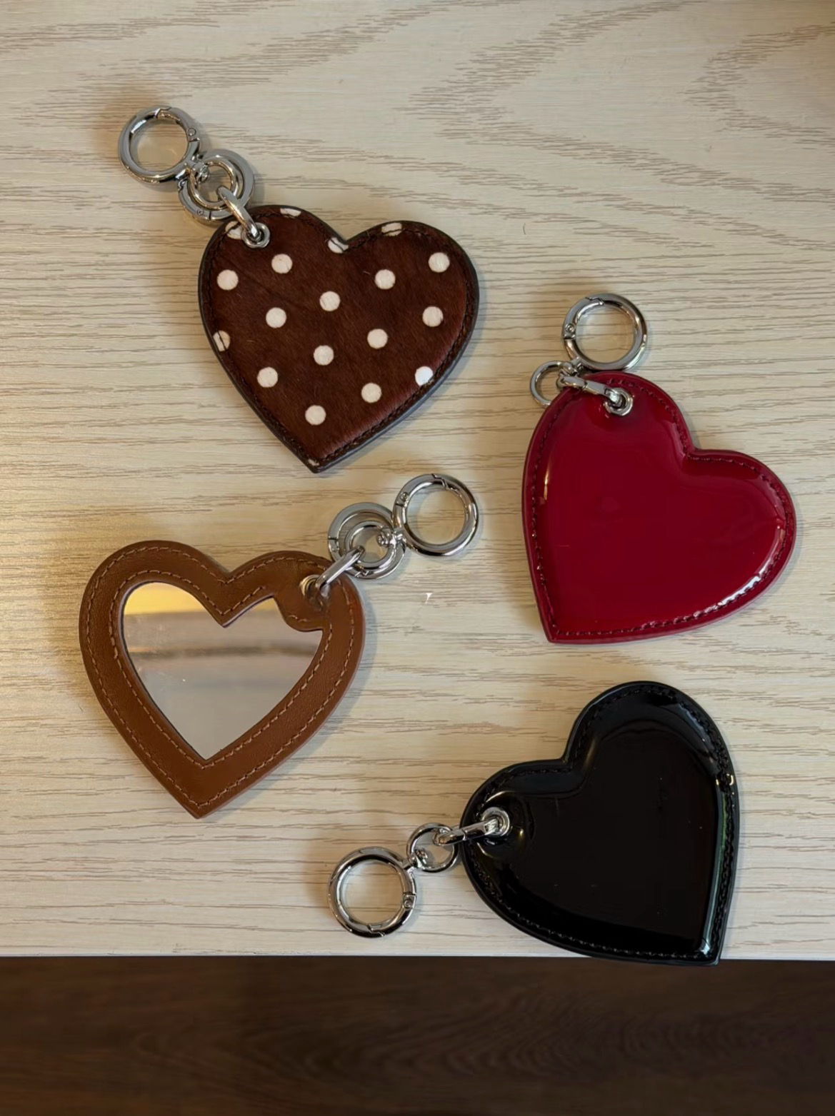 Vela Heart Mirror Charm