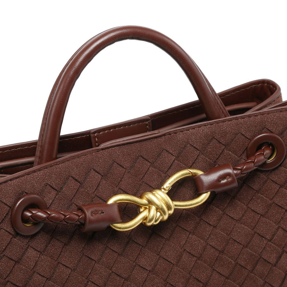 Woven Charm Satchel